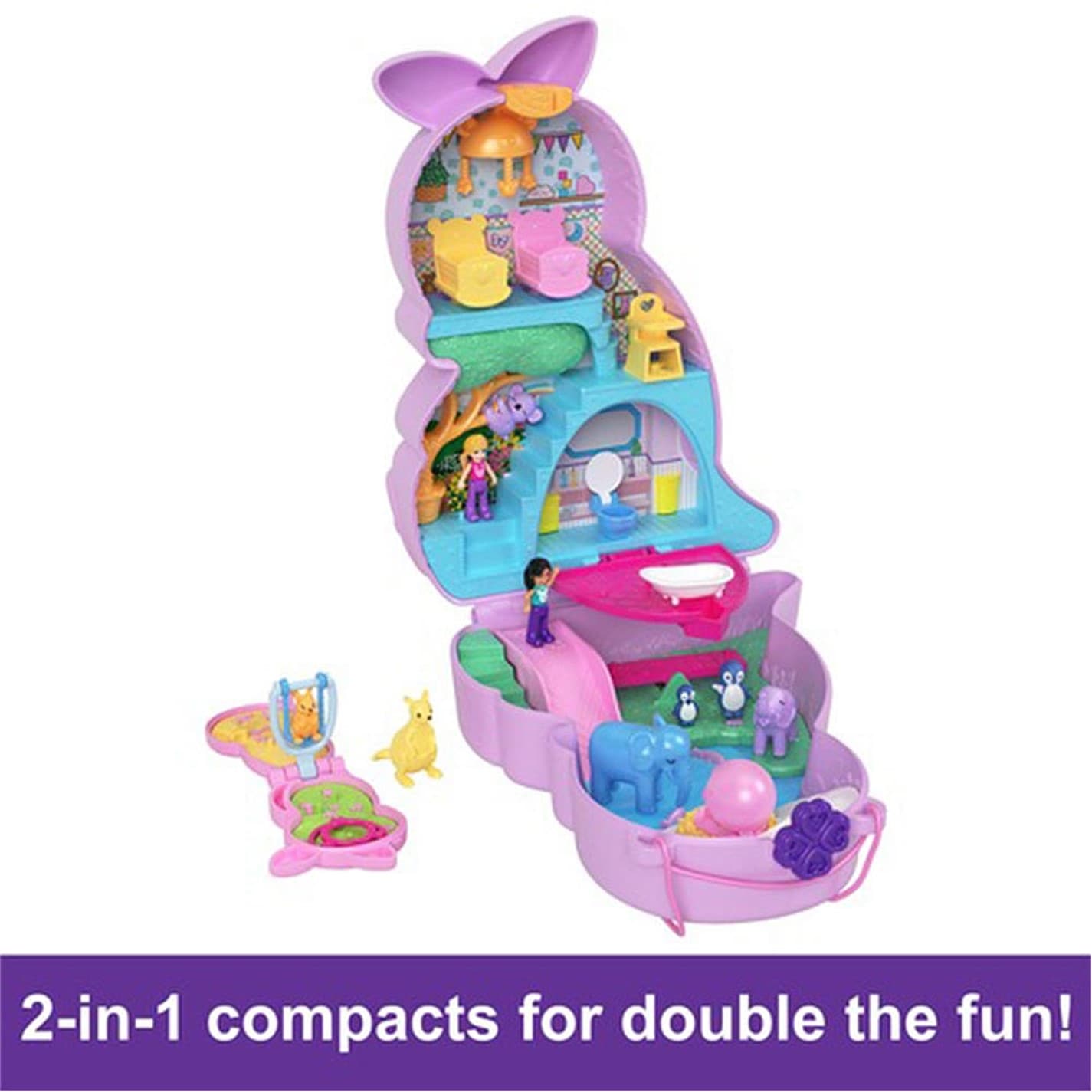 Polly cu buzunar Polly cu buzunar Mama & Joey Kangaroo Compact Playset multicolor format and universal