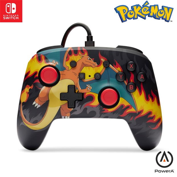 PowerA Enhanced Wired Controller for Nintendo Switch - Charizard Firestorm foc