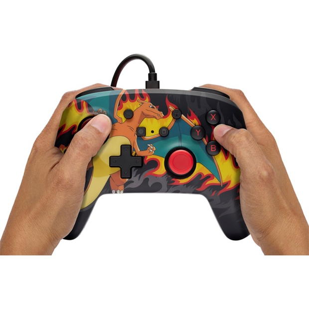 PowerA Enhanced Wired Controller for Nintendo Switch - Charizard Firestorm foc