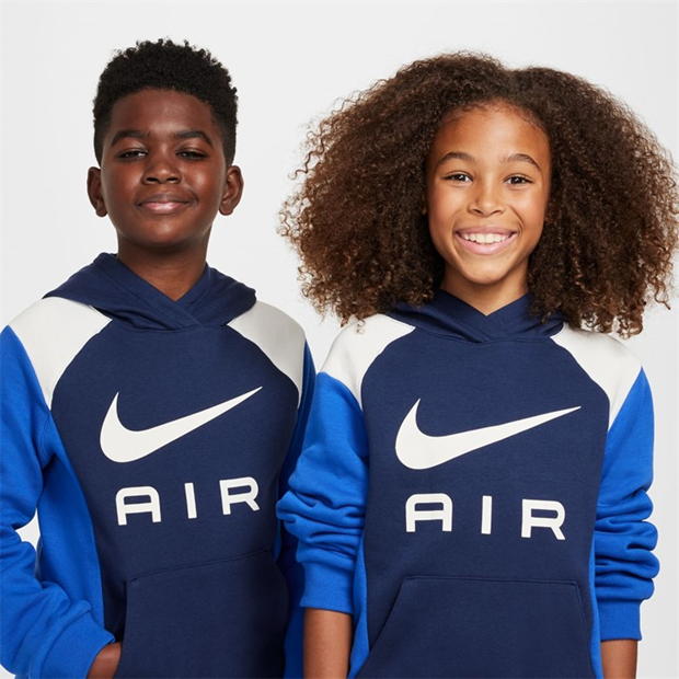 Pulovere Hanorac Nike Air Big pentru Copii bleumarin alb