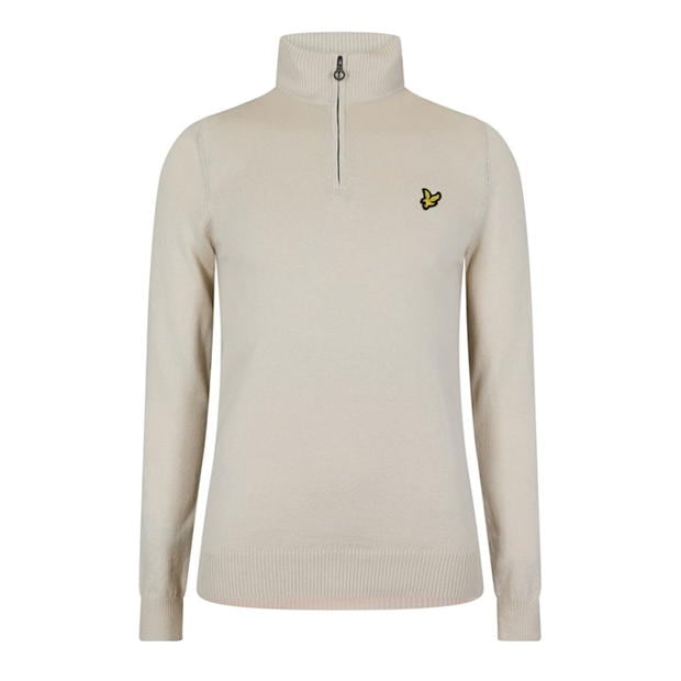 Pulovere Lyle and Scott Quarter-cu fermoar gri w370