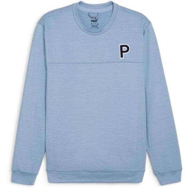 Pulovere Puma Cloudspun Patch Crewneck pentru Barbati zen albastru