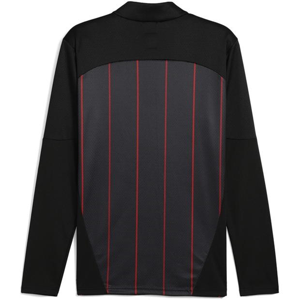 Puma AC Milan Prematch Quarter cu fermoar 2024 2025 pentru adulti negru rosu