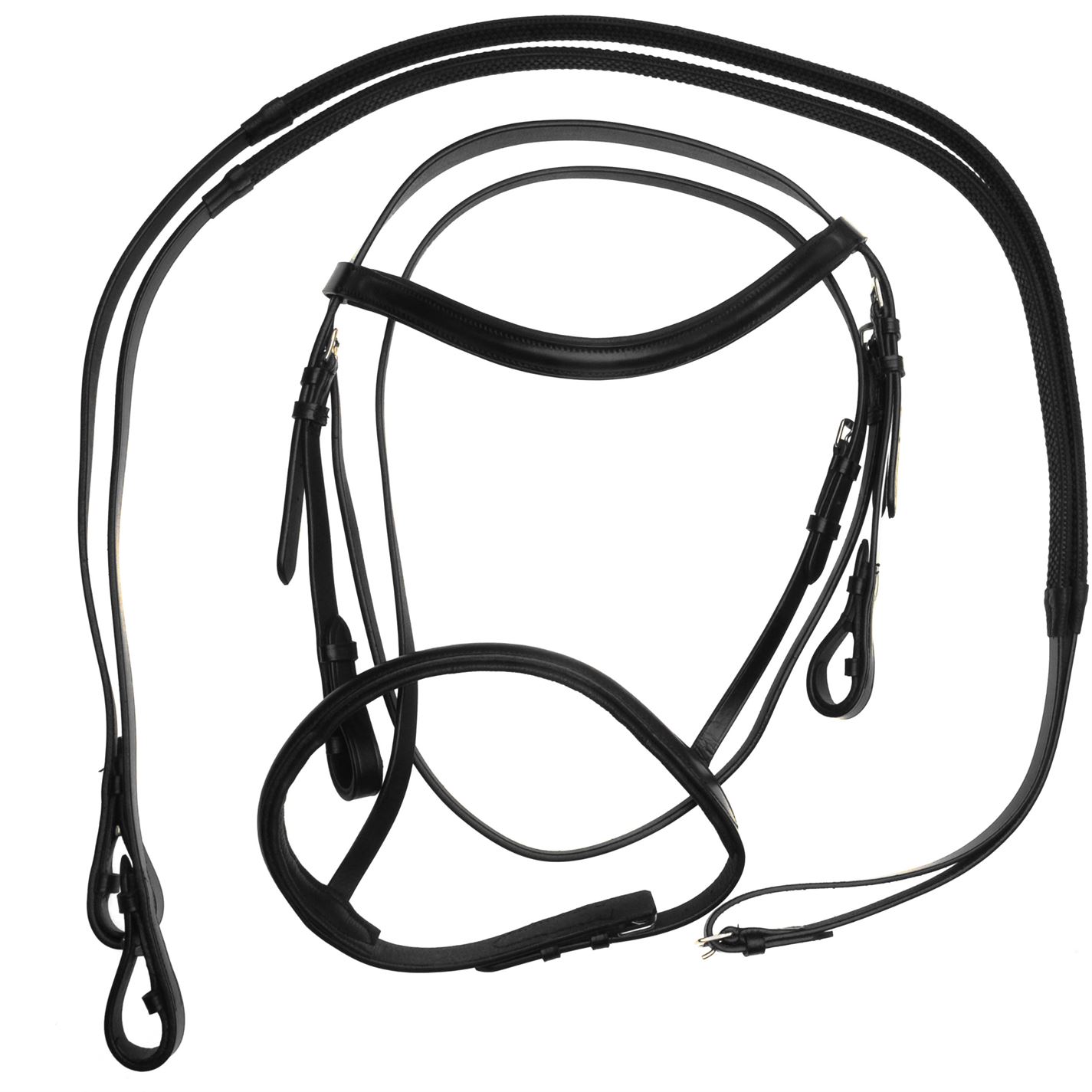 Requisite Snaffle Bridle cu Reins