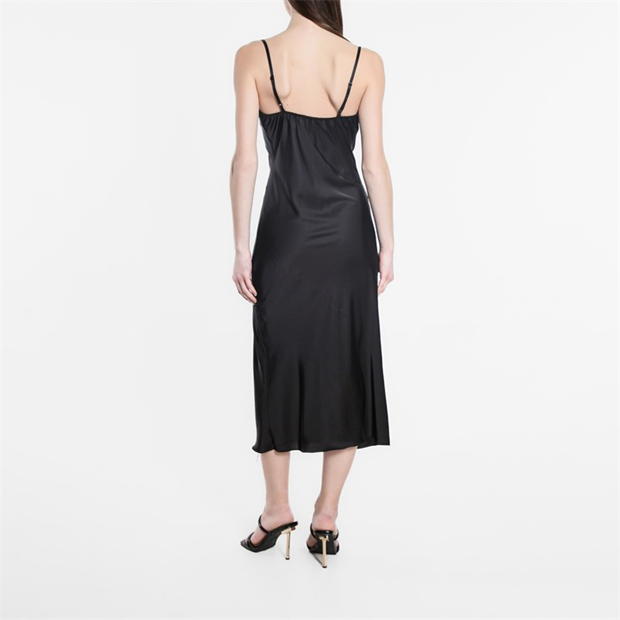 Rochie Be You Satin Midaxi negru