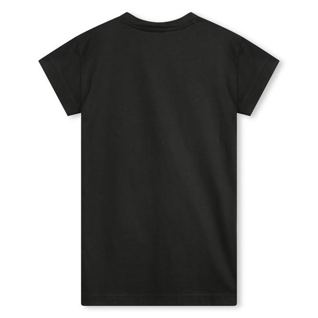 Rochie-camasa Tricou cu logo HUGO - pentru copii negru 09b