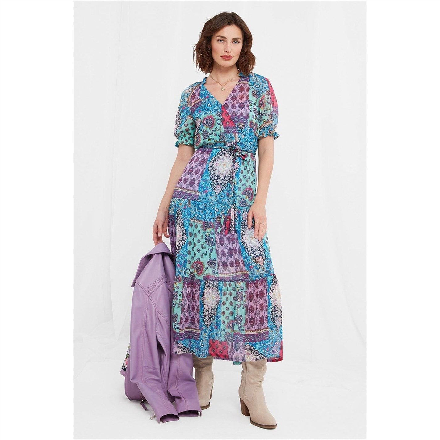 Rochie Joe Browns Aria Patchwork Print multicolor