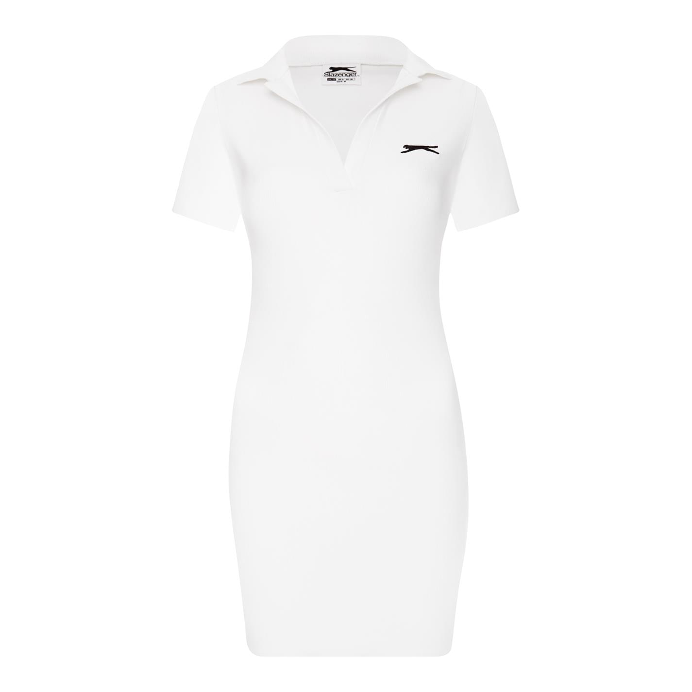 Rochie Slazenger x Sophia & Cinzia Polo Bodycon Mini alb