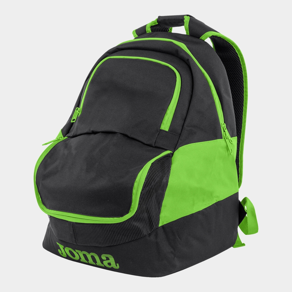 Rucsac Joma Diamond II negru-fluor verde fosforescent