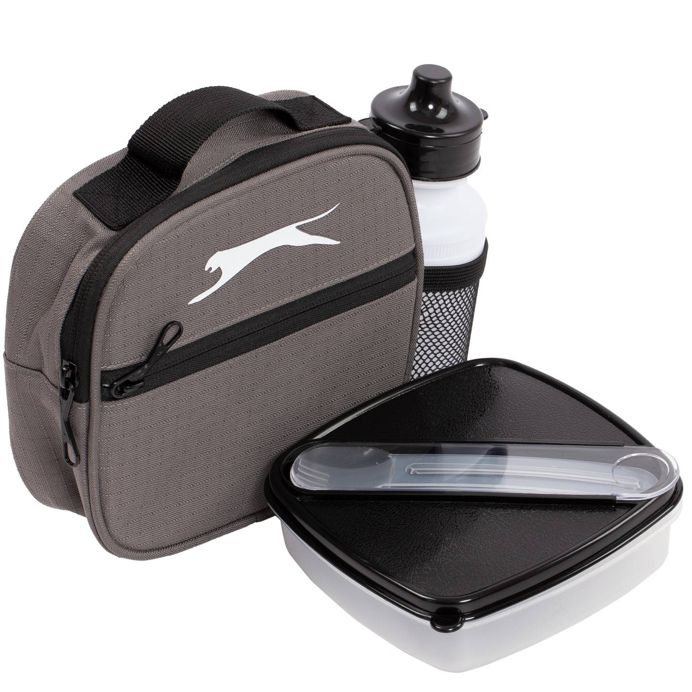 Rucsac Slazenger and Lunch Box gri carbune