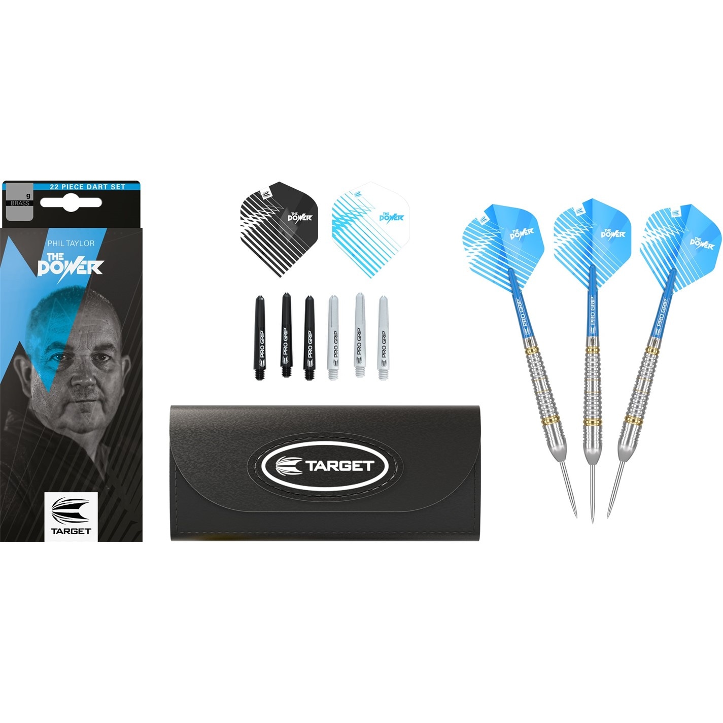 Sageti darts Phil Taylor Brass Darts albastru