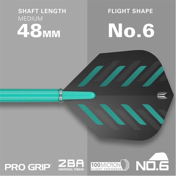 Sageti darts Rob Cross Darts 00 verde negru