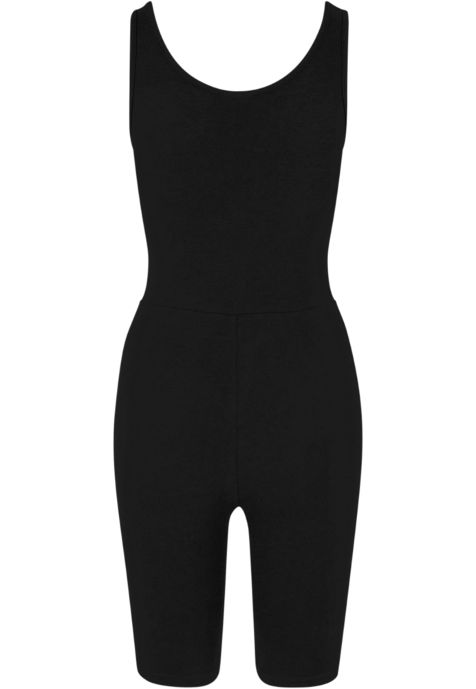 Salopeta Organic Stretch Jersey pentru Femei negru Urban Classics