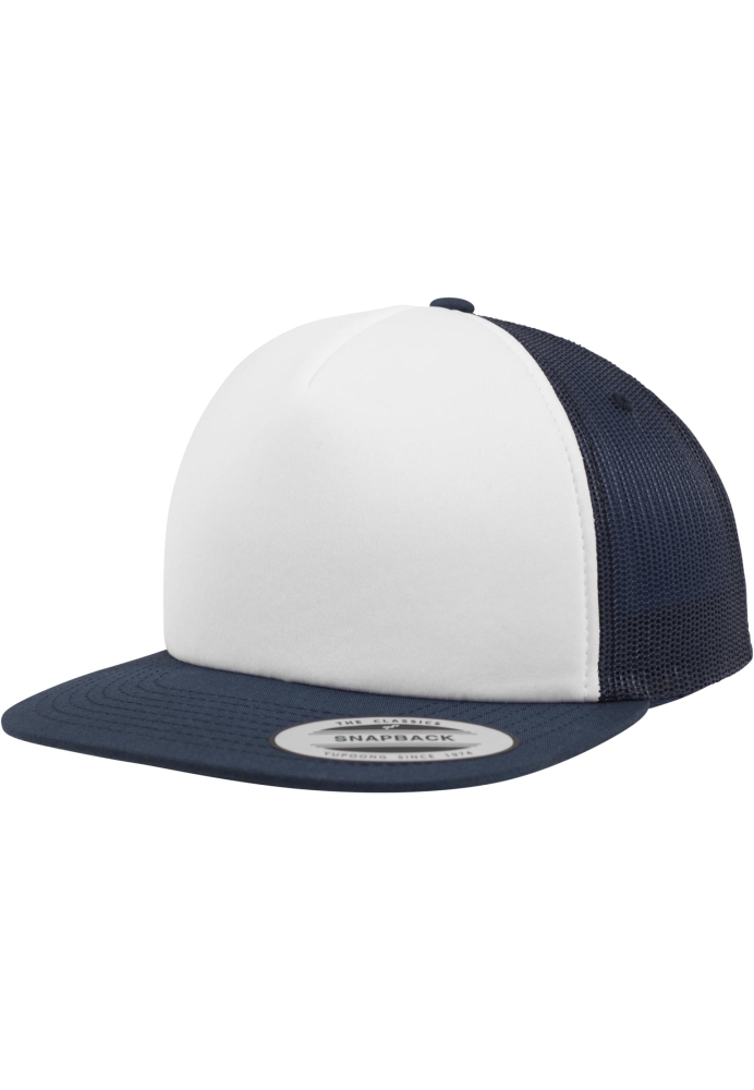 Sapca Trucker cu alb Front bleumarin alb Flexfit