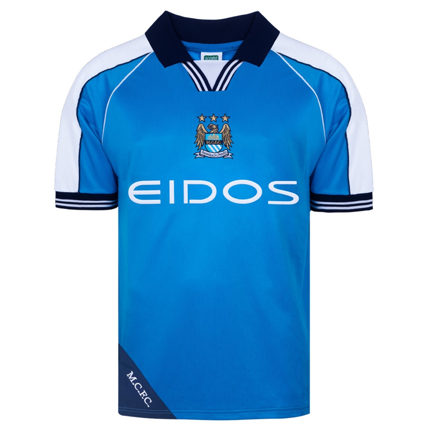 Tricou Acasa Score Draw Manchester City 2000 pentru adulti deschis albastru