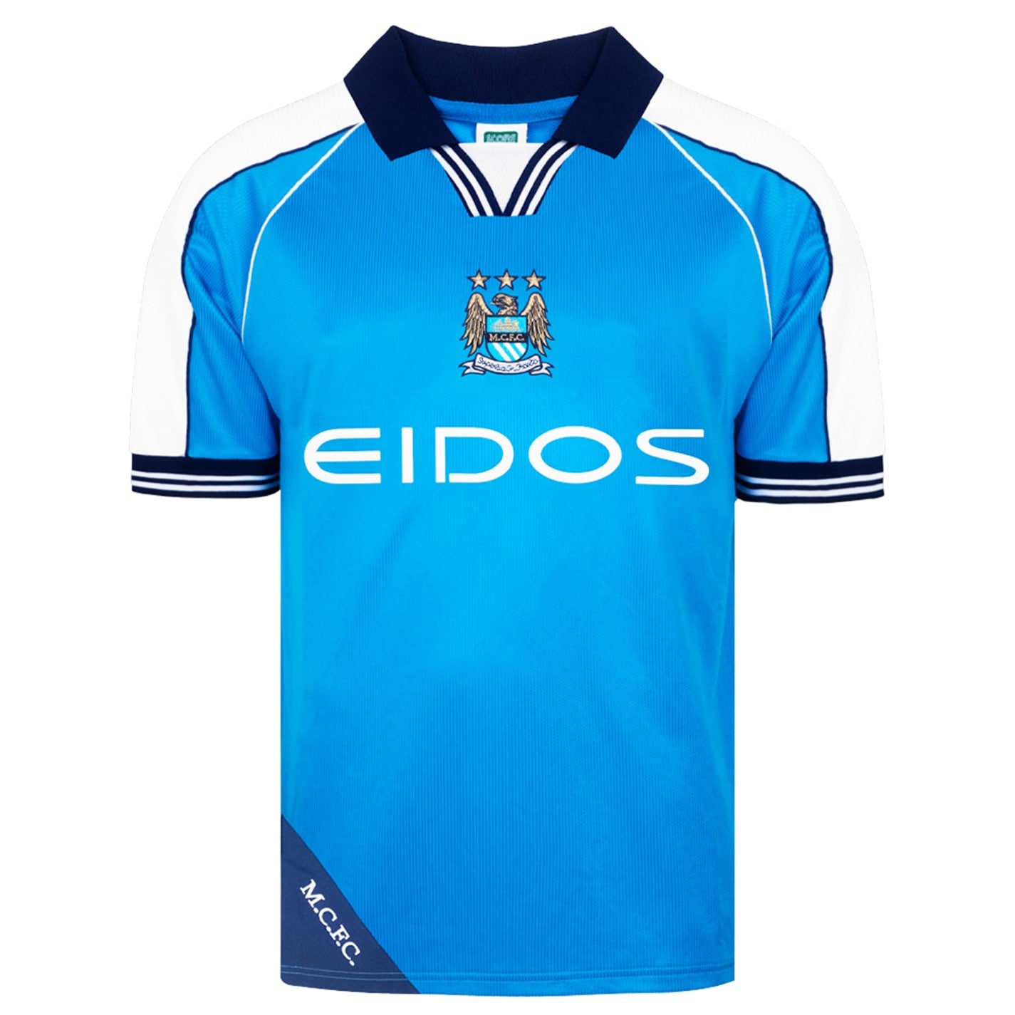 Tricou Acasa Score Draw Manchester City 2000 pentru adulti deschis albastru