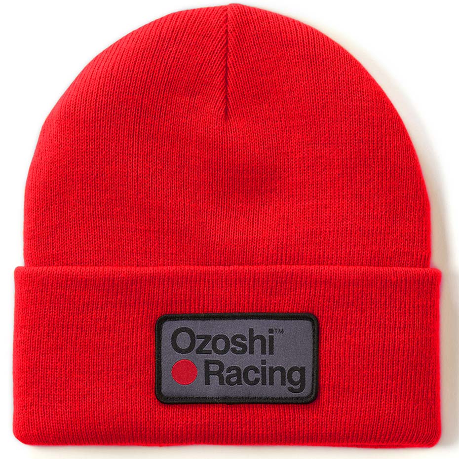 Sepci Caciula Beanie Ozoshi Heiko cu mansete rosu OWH20CFB004