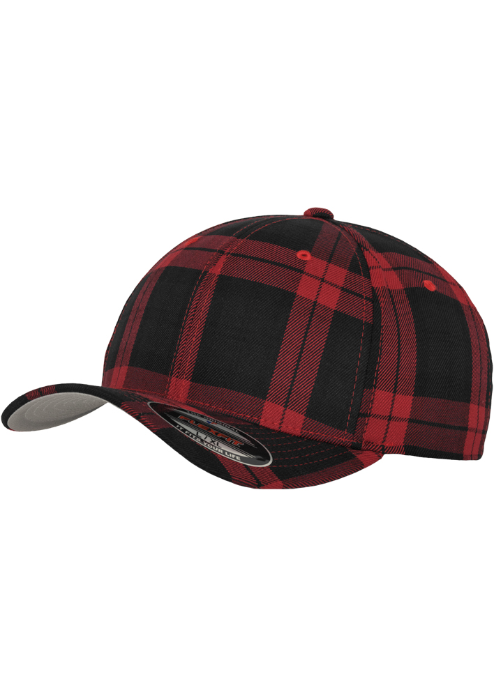 Sepci Flexfit Tartan Plaid negru rosu