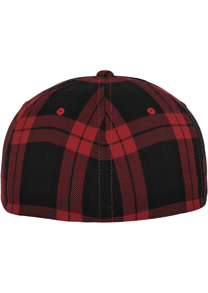 Sepci Flexfit Tartan Plaid negru rosu