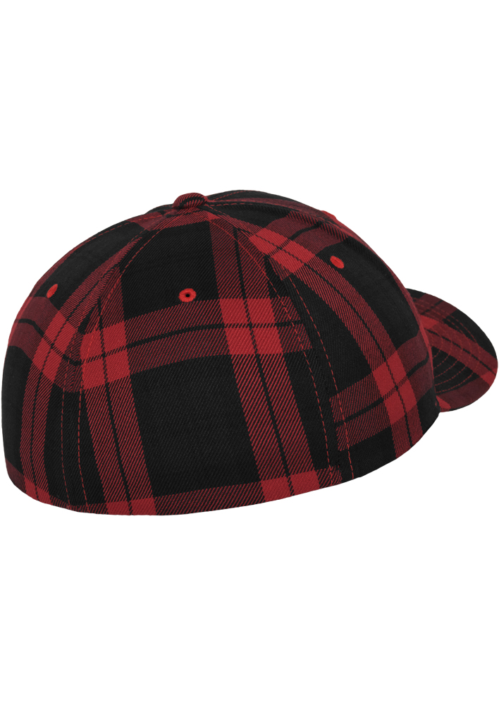 Sepci Flexfit Tartan Plaid negru rosu