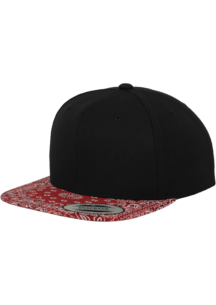 Sepci hip hop Snapback Bandana negru rosu Flexfit