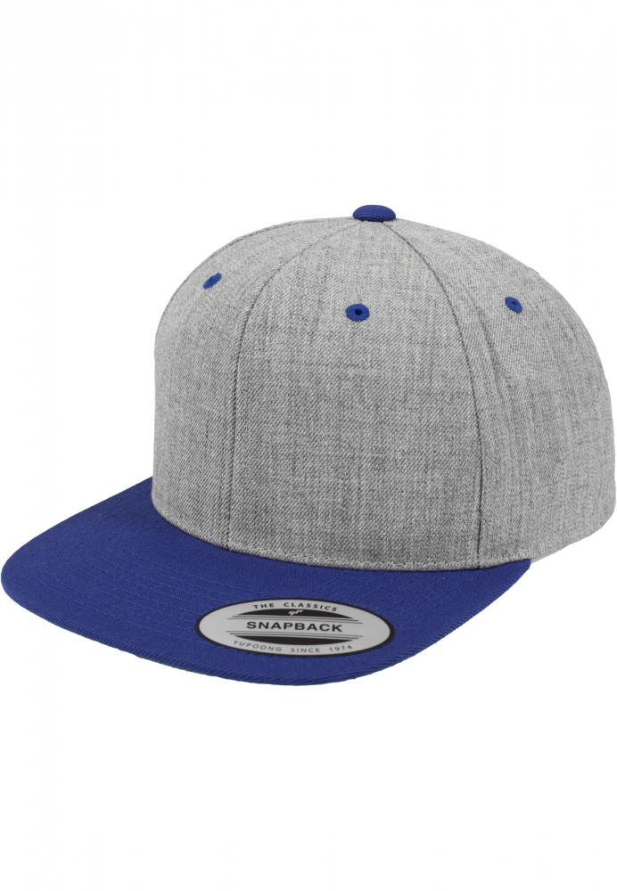 Sepci rap Snapback Classic 2-Tone deschis albastru Flexfit roial