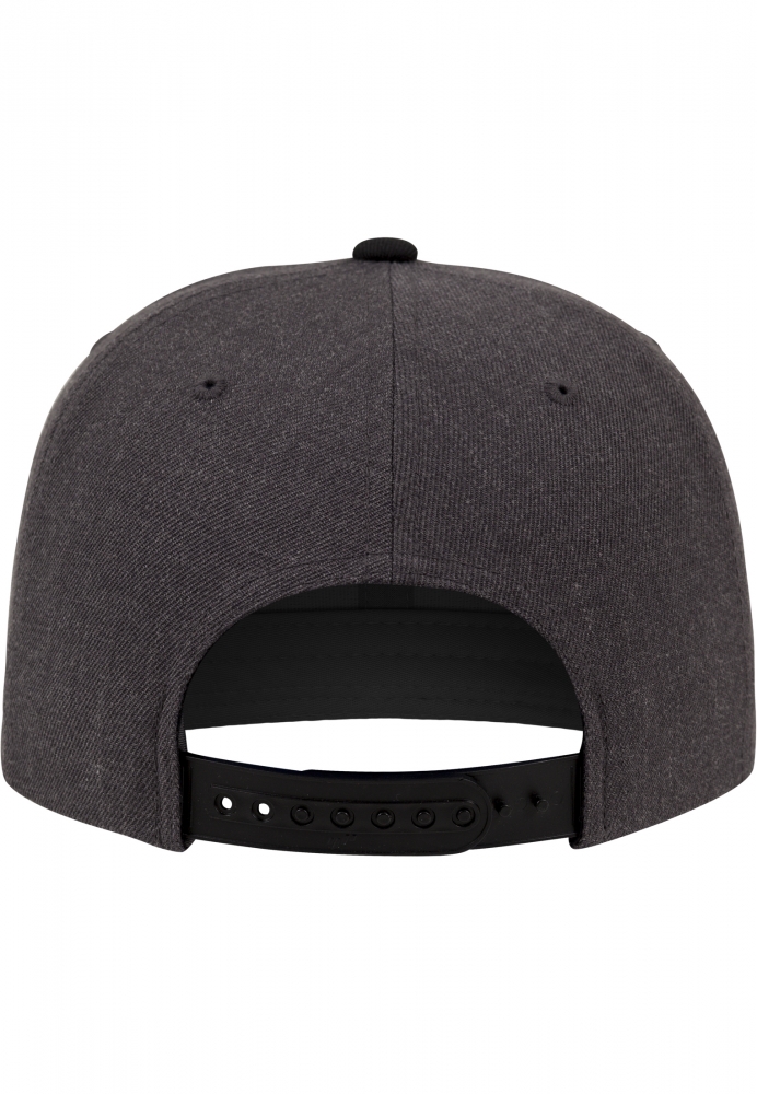 Sepci rap Snapback Classic 2-Tone gri carbune Flexfit negru