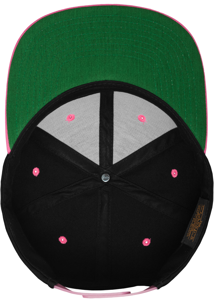 Sepci rap Snapback Classic 2-Tone negru roz Flexfit neon