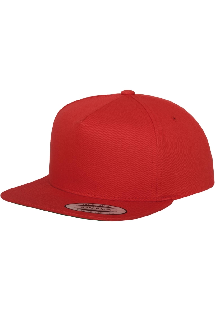 Sepci rap Snapback Classic 5 Panel rosu Flexfit