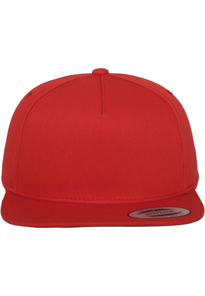 Sepci rap Snapback Classic 5 Panel rosu Flexfit