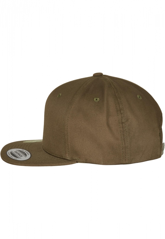 Sepci rap Snapback Organic bumbac oliv Flexfit portocaliu