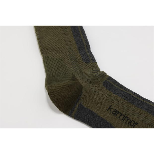 Set 2 Sosete Karrimor Trekking pentru Barbati kaki