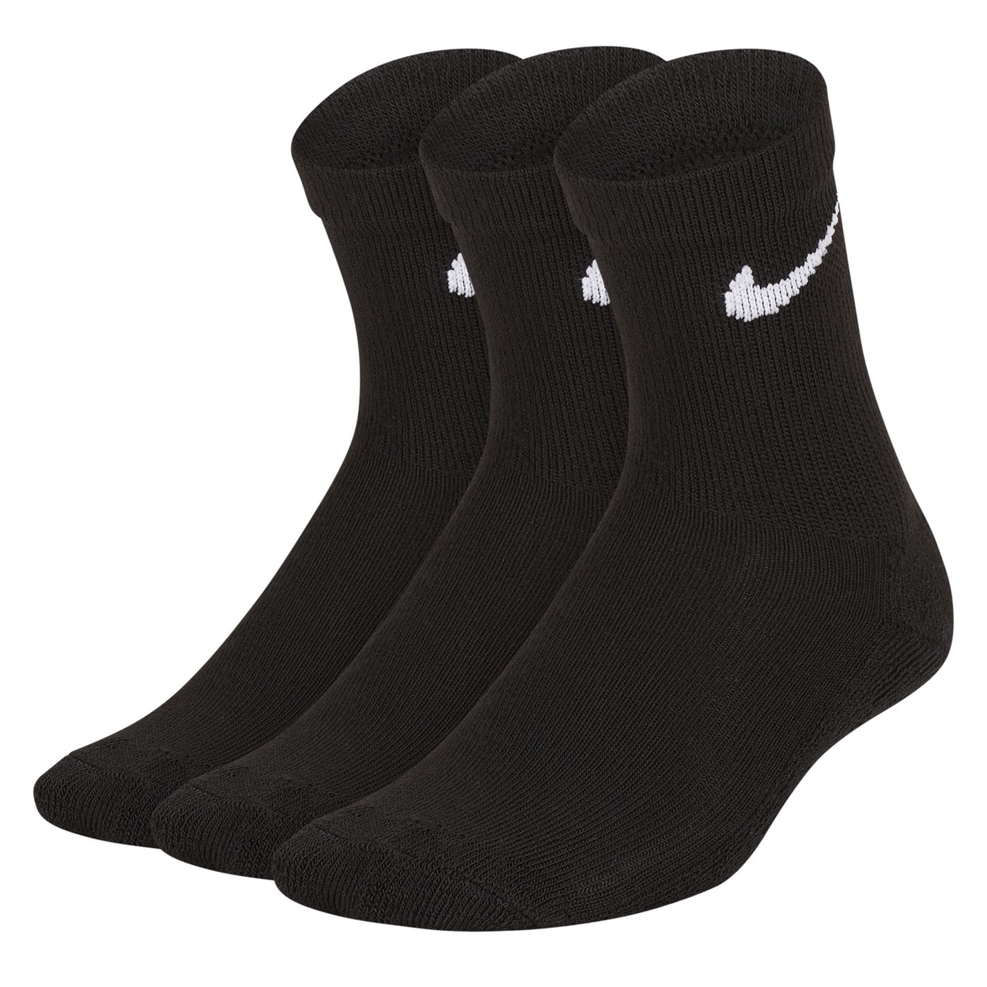 Set 3 perechi sosete Nike pentru copii negru