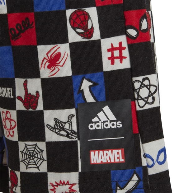 Set adidas adidas x Marvel Spider-Man Tee pentru Copii alb negru