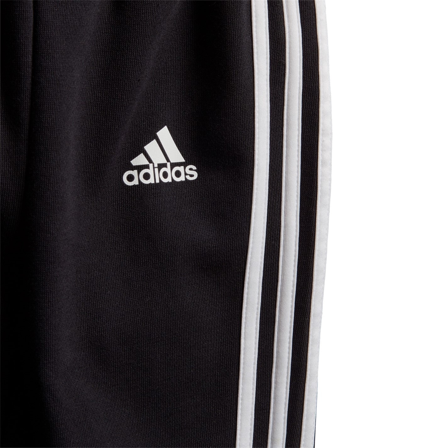 Set adidas BOS Jog French Terry pentru Bebelusi negru alb