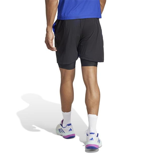 Set Pantaloni scurti Short tenis adidas and Inner pentru Barbati negru bleumarin