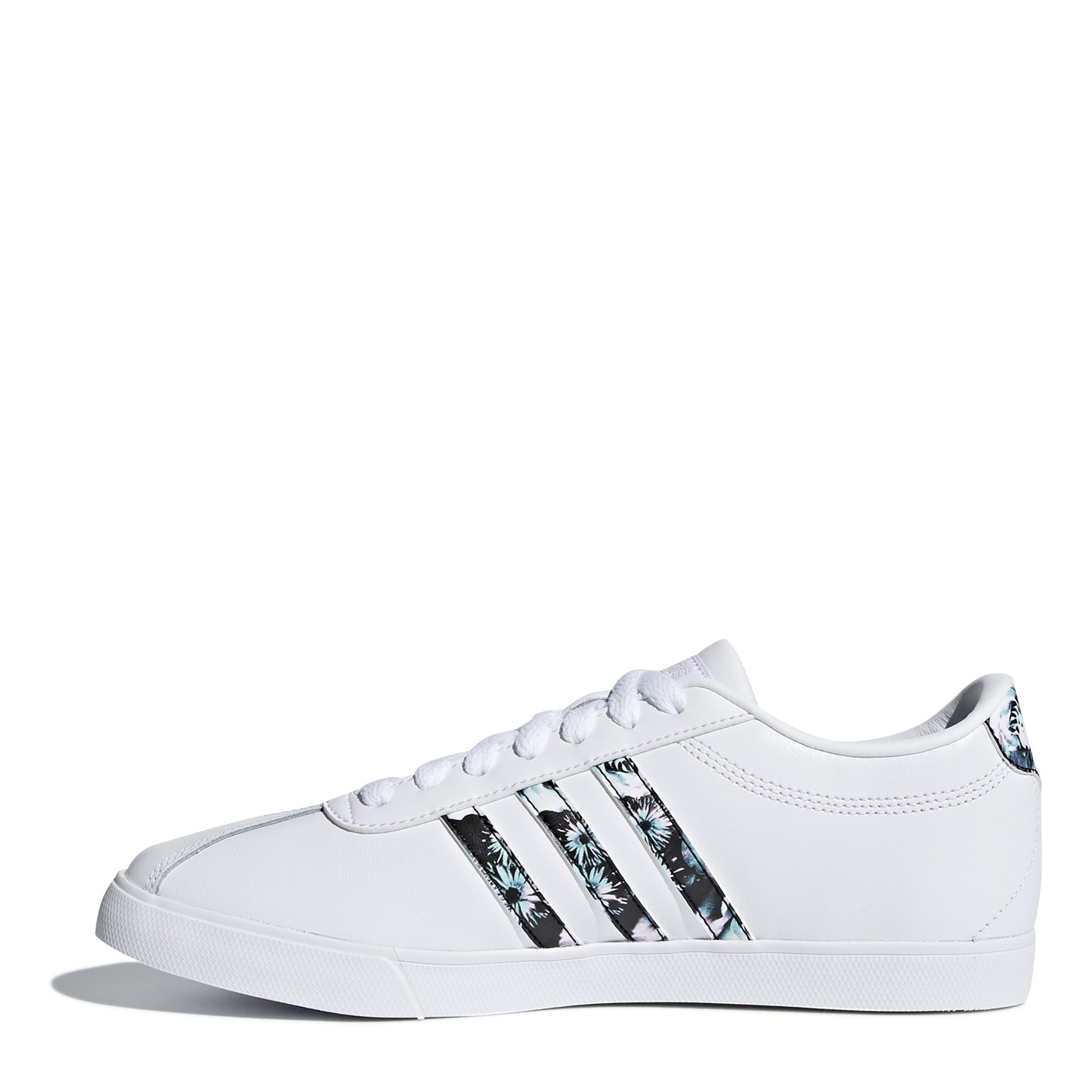 Set Adidasi sport adidas Court din piele pentru Femei alb multicolor