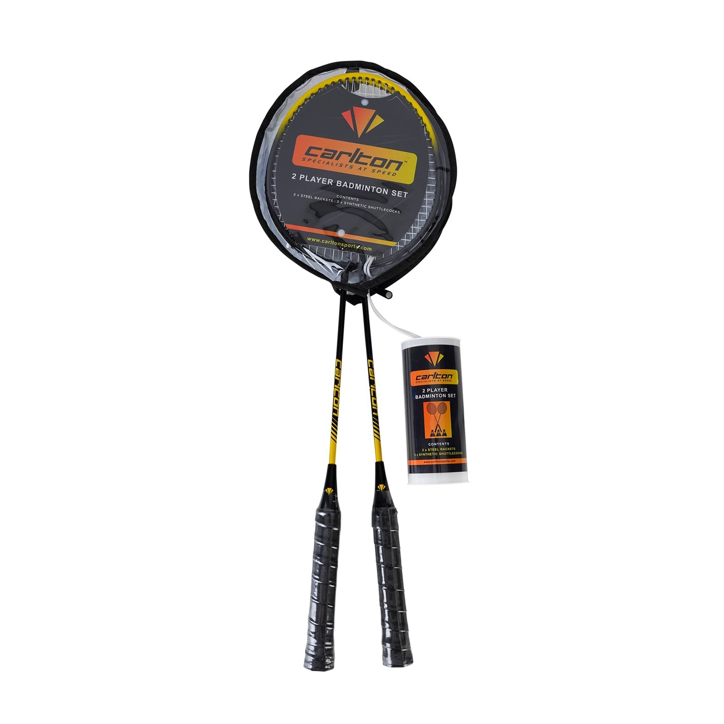 Set Carlton 2 Player Badminton negru galben