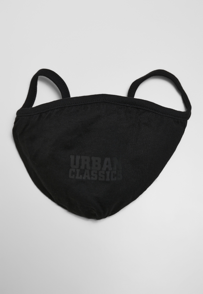 Set de 2 Urban Classics bumbac Face Mask negru