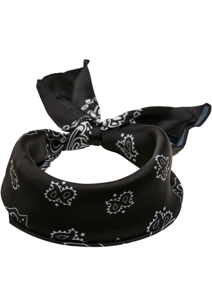 Set de 2 Satin Bandana negru portocaliu Urban Classics