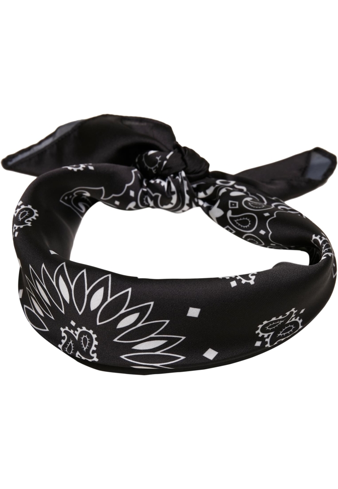 Set de 2 Satin Bandana negru rosu Urban Classics