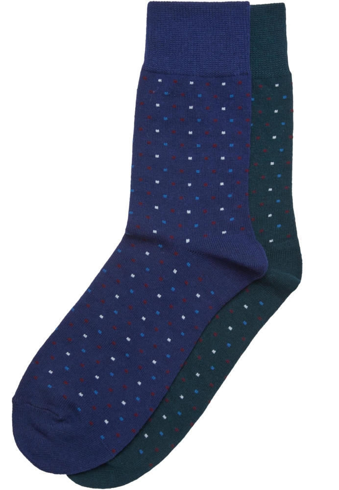 Set de 2 Sosete Multicolor Small Dots negru bleumarin Urban Classics