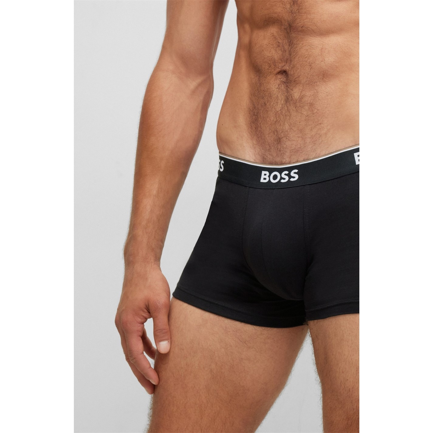 Set de 3 Boxeri Boss Power negru alb gri