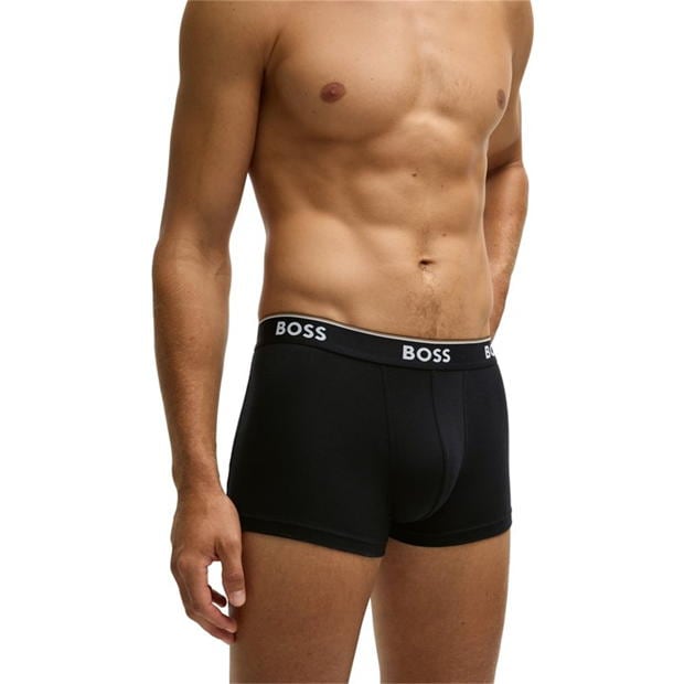 Set de 3 Boxeri Boss Power multicolor bej negru