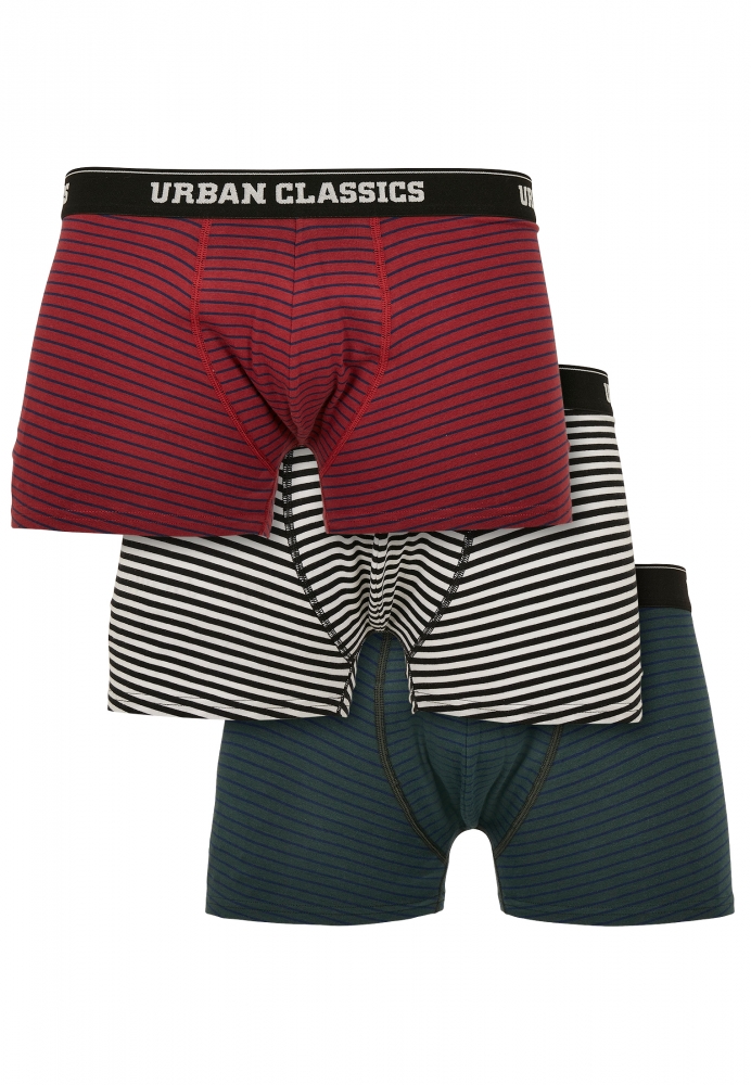 Set de 3 Boxeri dkblu+bur dkblu+wht Urban Classics btlgrn albastru inchis bur alb negru