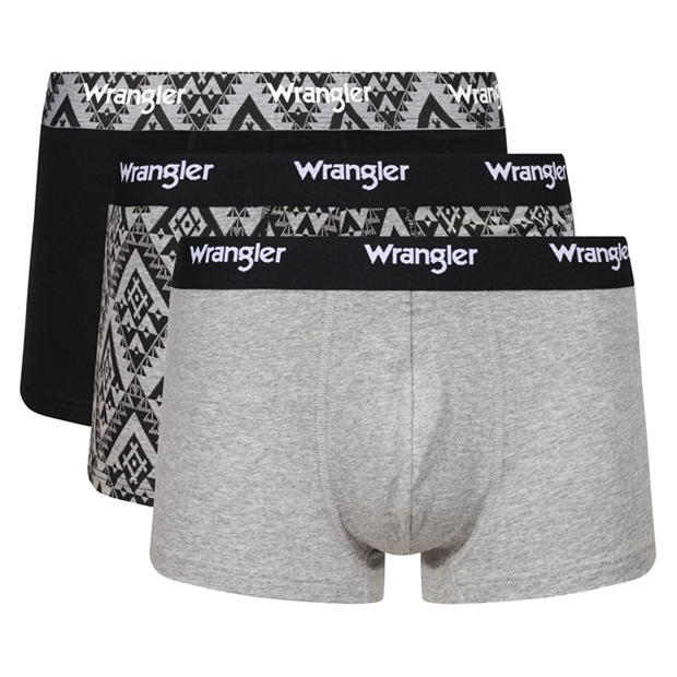 Set de 3 Boxeri WRANGLER pentru barbati gmrl multicolor negru