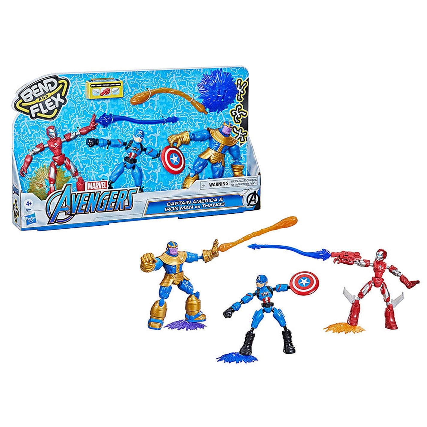 Set de 3 Marvel Avengers Bend and Flex Avengers multicolor