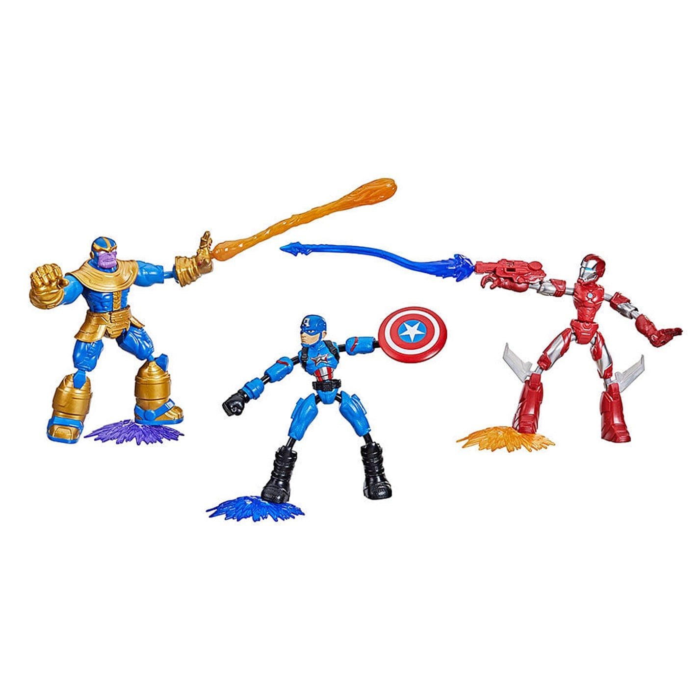 Set de 3 Marvel Avengers Bend and Flex Avengers multicolor