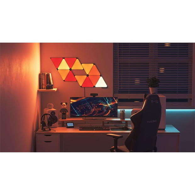 Set de 3 Nanoleaf Nanoleaf Shapes negru Triangles Expansion . multicolor