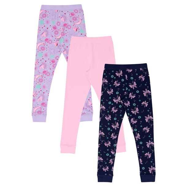 Set de 3 Pijamale Miso Cosmic pentru fete bleumarin mov